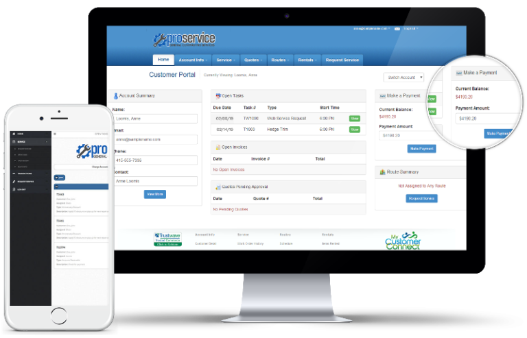 Pool Service Software with Customer Portal