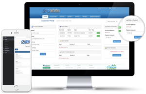 Customer Portal Dashboard on desktop and mobile app