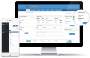 General Service Customer Portal Dashboard view on desktop and mobile app