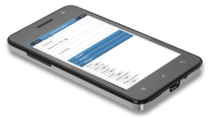 Construction Management Maintenance Software checklist shown on mobile device