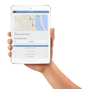 Alarm & Security Route Planning Software on mobile device