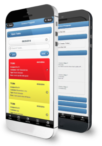 Power washing work order management software on mobile device
