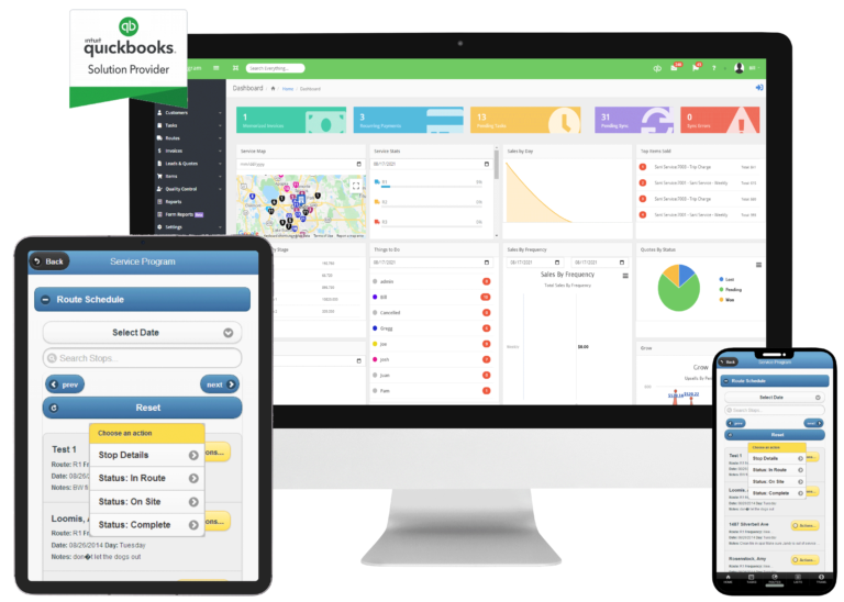 the service program dashboard and mobile devices